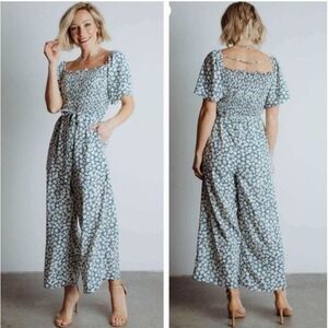 Baltic Born Blue Floral Jumpsuit